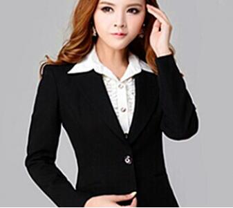 黑色時尚修身女士職業套裝